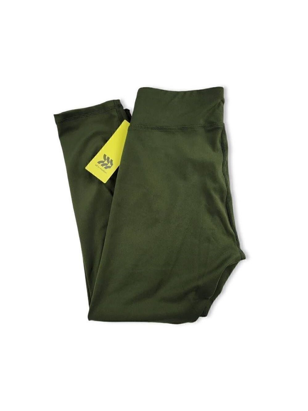 All In Motion Green Mid Rise Cropped Leggings Small - Picture 3 of 3